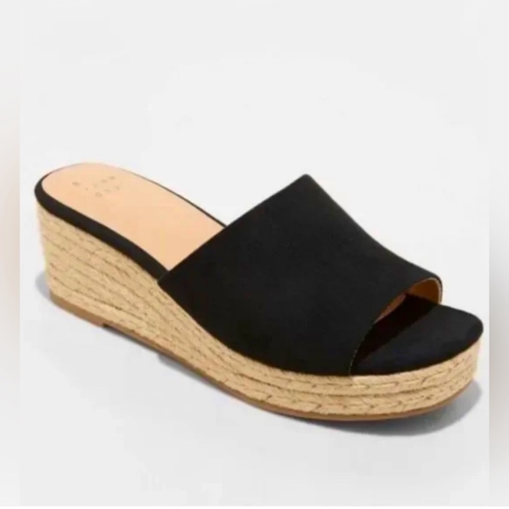 Mavis espadrille mule wedges